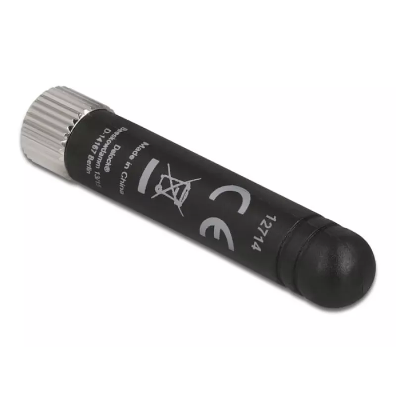 Delock WLAN 802.11 b/g/n antena RP-SMA kištukas 1,7 - 3,7 dBi juoda