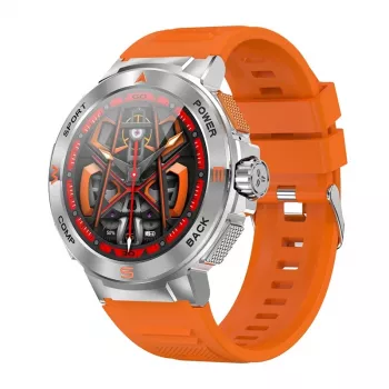 Išmanusis laikrodis BlitzWolf BW-AT5 oranžinis su Bluetooth ir širdies ritmo monitoriumi