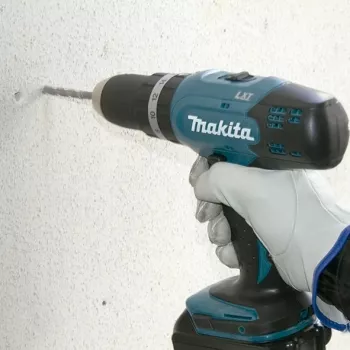 Makita DHP453RFE gręžtuvas, beraktis, juodas, mėlynas, 1,8 kg