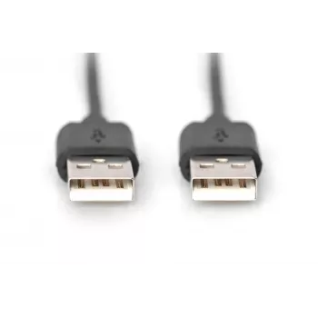 Assmann USB jungiamasis kabelis. A tipo M/M. 3,0 m. USB 2.0 suderinamas. UL. juodas (AK-300100-030-S)