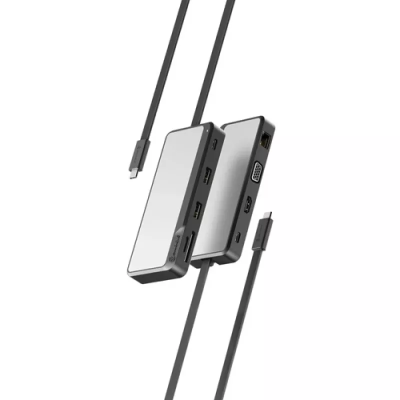 ALOGIC Fusion Pro TOUR USB-C Travel Dock, laidinis, USB 3.2 Gen 1, 100W