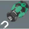 Wera Kraftform compact Stubby Magazin 2 kelių antgalių atsuktuvas tiesusis