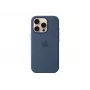 Silikoninis dėklas su MagSafe, skirtas iPhone 16 Pro – Džinsinis