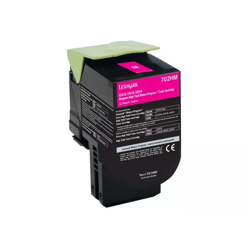 Lexmark 702HM rausvai raudonos spalvos dažų kasetė 3000 puslapių