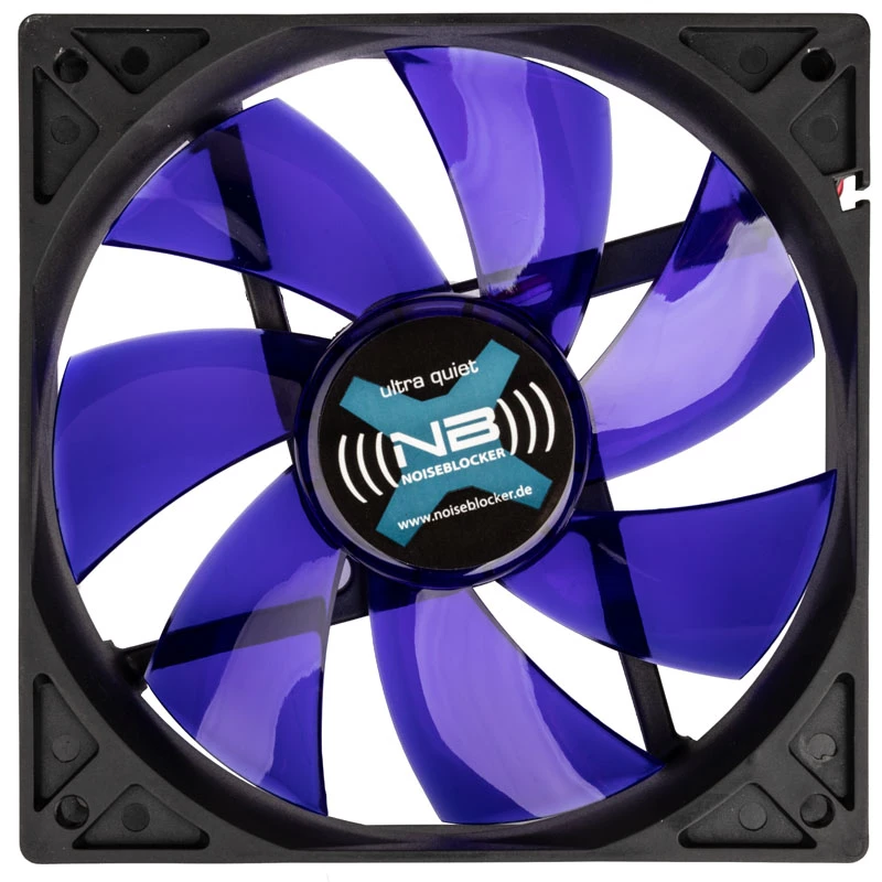 Kompiuterio korpuso ventiliatorius NoiseBlocker BlackSilentFan XLP 120 mm, 2000 RPM, 128 m³/h, 31 dB, 4,5 V, juodas