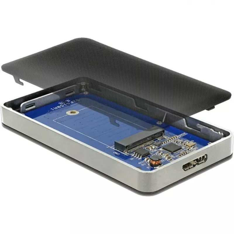 SSD dėklas DeLOCK 42594 juoda sidabrinė M.2