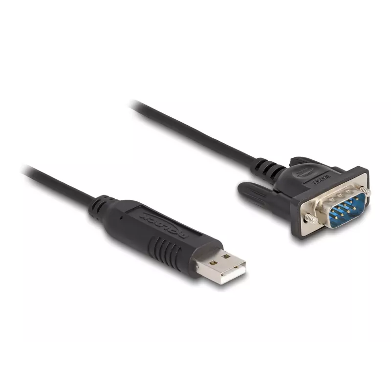 DeLOCK USB 2.0 į nuoseklųjį RS-232 adapteris 50 cm FTDI juodas