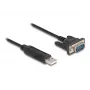 DeLOCK USB 2.0 į nuoseklųjį RS-232 adapteris 50 cm FTDI juodas