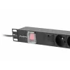 Lanberg PDU-05E-0200-IEC-BK maitinimo paskirstymo įrenginys (PDU) 5 kintamosios srovės lizdai 1U juodas