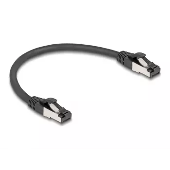 Tinklo kabelis DeLOCK 80566 RJ-45 Cat8.1 0,25 m Juodas