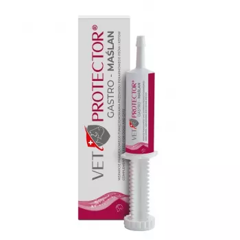 Skystas žarnyno palaikymo papildas JM Sante VET PROTECTOR Gastro Butyrate 60 ml šunims ir katėms, maisto papildas, be sojų, be glitimo