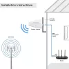 Išorinė 4G/5G LTE antena QOLTEC 9 dBi, N tipo jungtis, 3 m kabelis