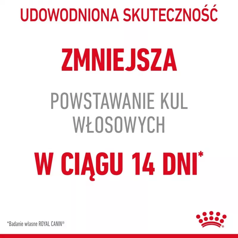 Sausas kačių maistas Royal Canin Hairball Care Suaugusioms katėms 2 kg — vištiena, 34% baltymų, 15% riebalų