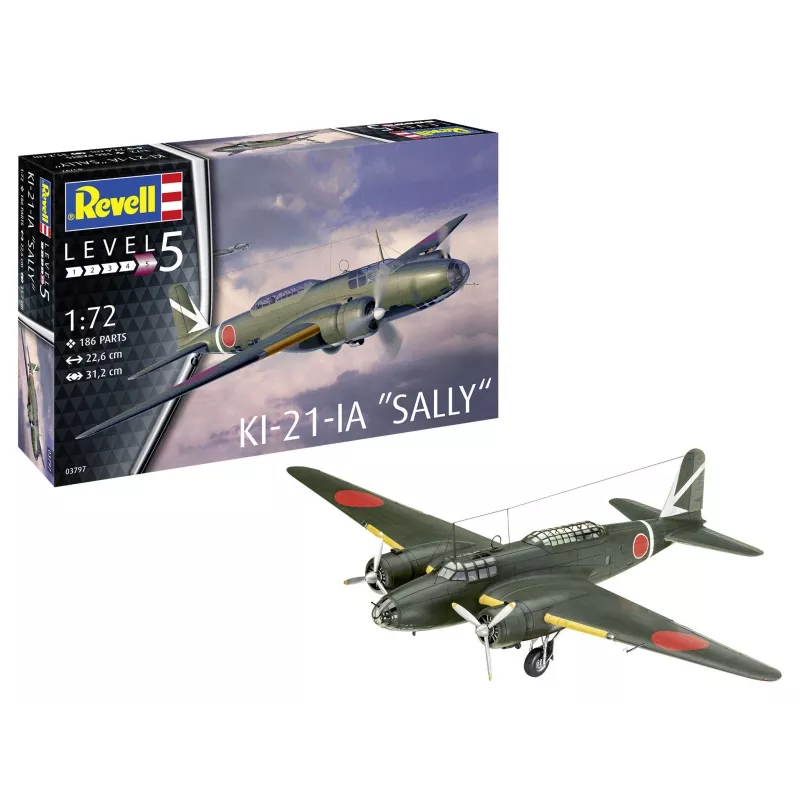 Revell KI-21-LA Sally 1:72 modelio rinkinys