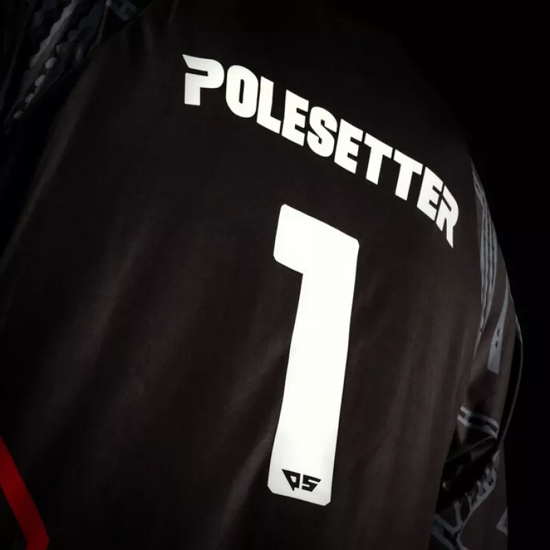 Polesetter ONE Simracing marškinėliai raudoni - S