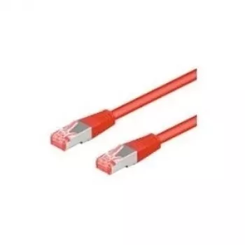 Wentronic Goobay CAT 6a komutacinis kabelis, S/FTP (PiMF), raudonas, 3 m – LSZH be halogenų, varinis (93786)