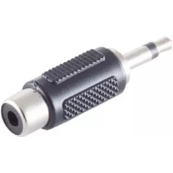ShiverPeaks BS57030 laido jungtis 3,5 mm juoda nerūdijantis plienas kištukas/lizdas