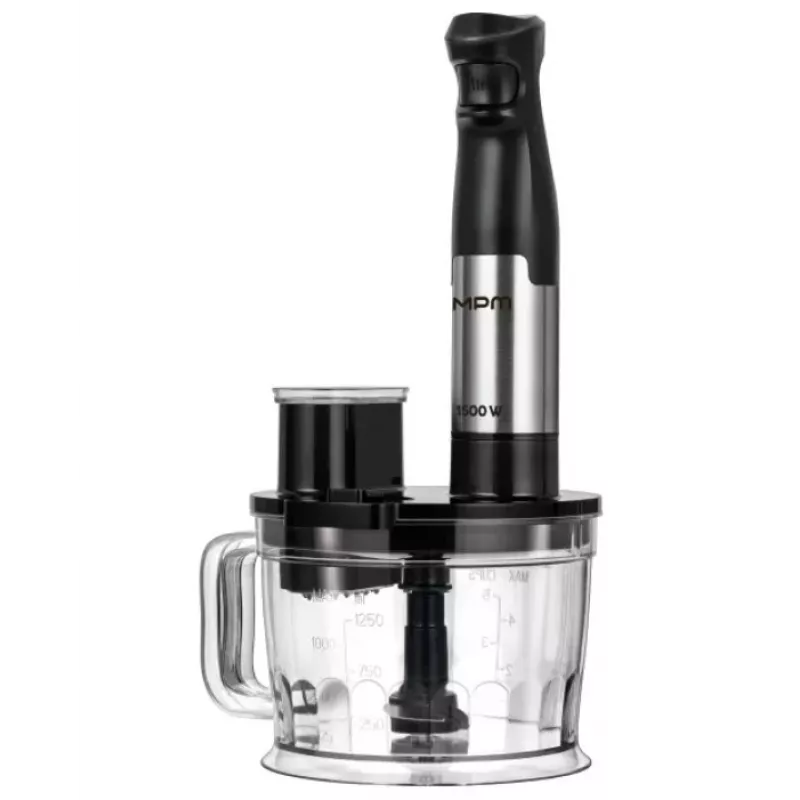 Blender set MPM MBL-39M, Juoda — countertop blender with accessories