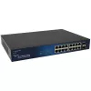 ALLNET 16+2P PoE Switch ALL-SG8418PM — 18 prievadų Gigabit, 16 PoE prievadų, 2 aukštyninio ryšio prievadai