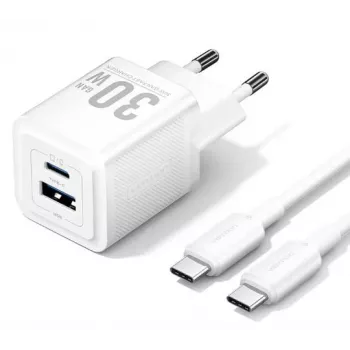 Mobiliojo telefono sieninis USB įkroviklis + KABELIS / 30 W 2P TZ-FEQW0-EU-01 Vention