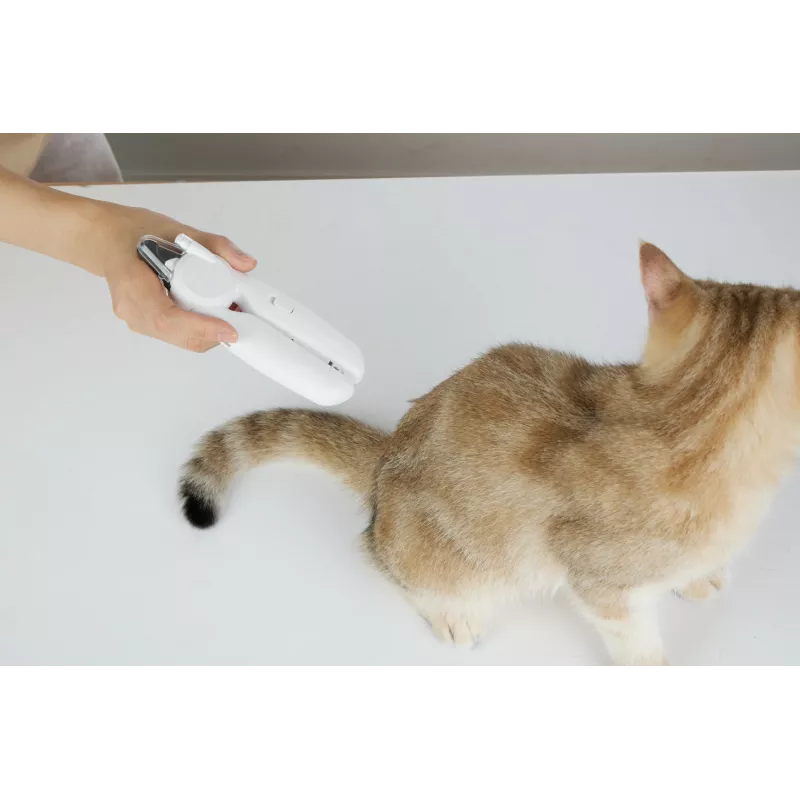 PETKIT PK-N1 Naminių gyvūnėlių nagų žirklutės su LED lempute, giljotininio tipo, plastikine rankena