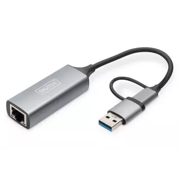 USB Type-C Gigabit eterneto adapteris Digitus DN-3028