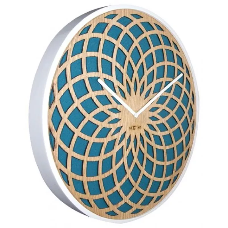 NeXtime laikrodis 3149tq Sun Large, Ø50 cm, sieninis, turkio spalvos