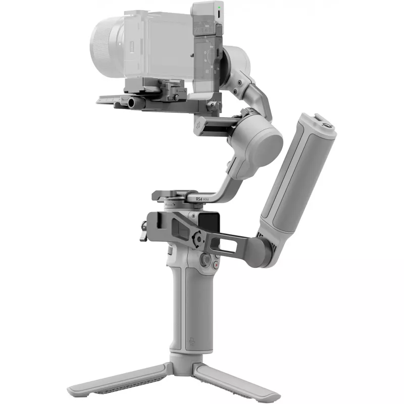 Cardano stabilizatorius DJI RS 4 Mini Combo — kompaktiškas, lengvas rankinis stabilizatorius veidrodiniams fotoaparatams