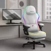 RGB baltos spalvos tinklelio žaidimų kėdė