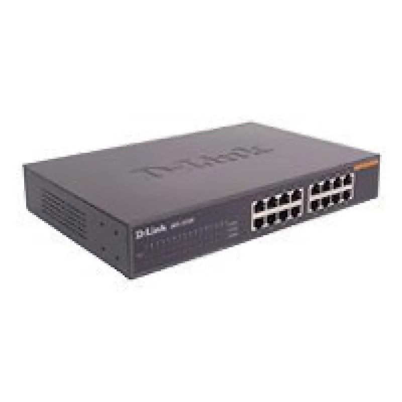 D-Link DES-1016D Nevaldomas, 16 prievadų 10/100Mbps komutatorius SOHO/darbo grupėms
