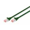 komutacinis kabelis Digitus CAT 6 S/FTP DK-1644-005/G 0,5 m žalias
