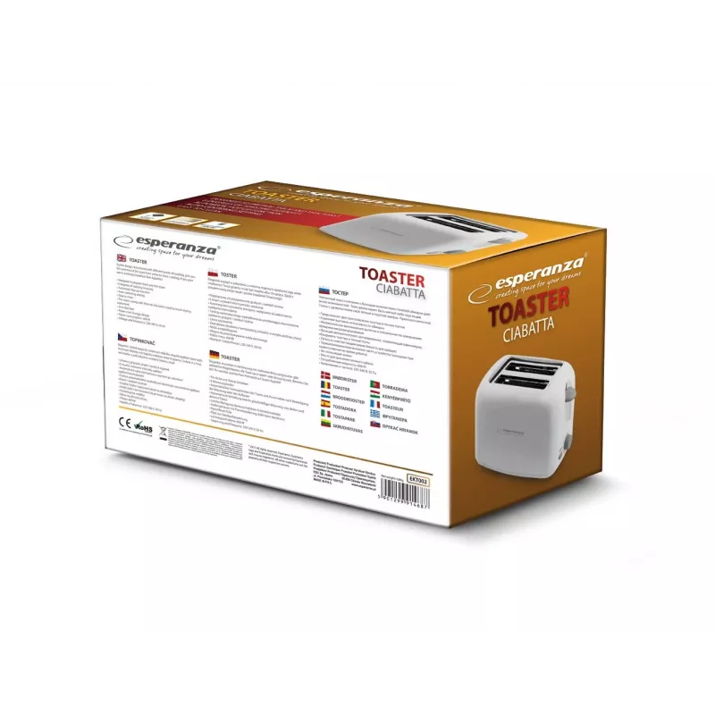 Esperanza EKT002 Caprese 2 skiltelės 600 W balta