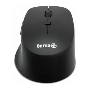 Belaidė tyli USB pelė Terra 4000 iš Terra — 6 mygtukų, dešiniarankiams, juoda