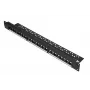 Patchpanel Extralink 24 prievadų U/UTP (UTP) modulinis, 1U, juodas, 482,6 mm plotis