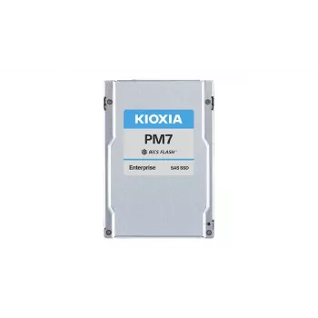 SSD Kioxia PM7-R 2.5 col. SAS 7.68 TB — BiCS FLASH TLC, 4200 MB/s skaitymo, 4100 MB/s rašymo