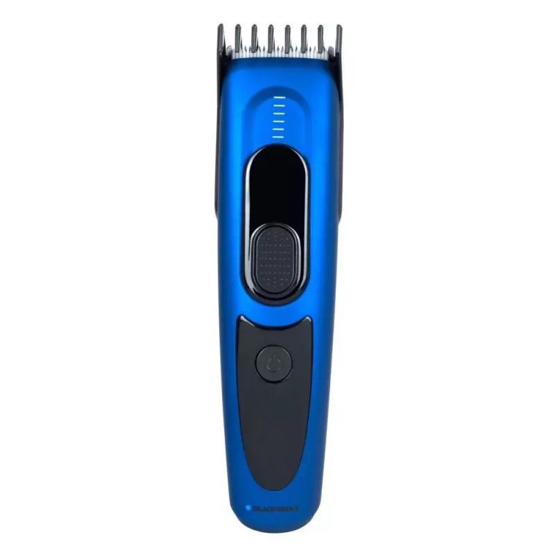 Plaukų kirpimo mašinėlė BLAUPUNKT HCC401 — reguliuojama 3–24 mm, įkraunama, juoda/mėlyna