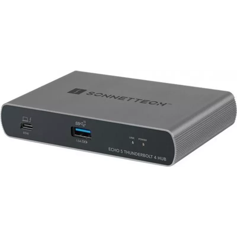 Sonnet Echo 5 Thunderbolt 4 Juoda Hub 60 Hz 20 V 5 A