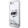 Karl Lagerfeld | Originalus dėklas IPHONE SE 2022/SE 2020/7/8 Karl Lagerfeld kietas dėklas su blizgučiais Choupette galva (KLHCI8LNCHCS)
