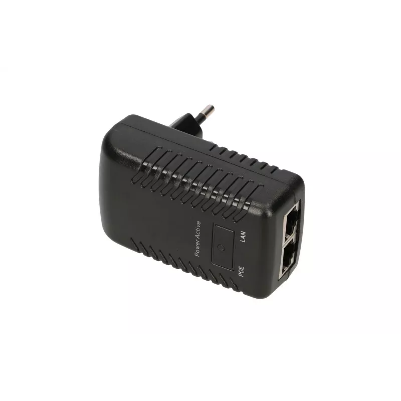 PoE maitinimo šaltinis Extralink POE-24-12W 24V 0,5A 12W vidinis sieninis kištukas, juodas