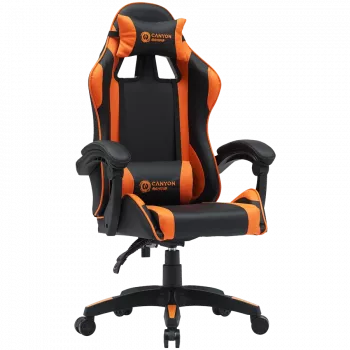 Žaidimų kėdė CANYON Core SGCH2 Juoda Oranžinė — ergonomiškas dizainas, reguliuojamas aukštis