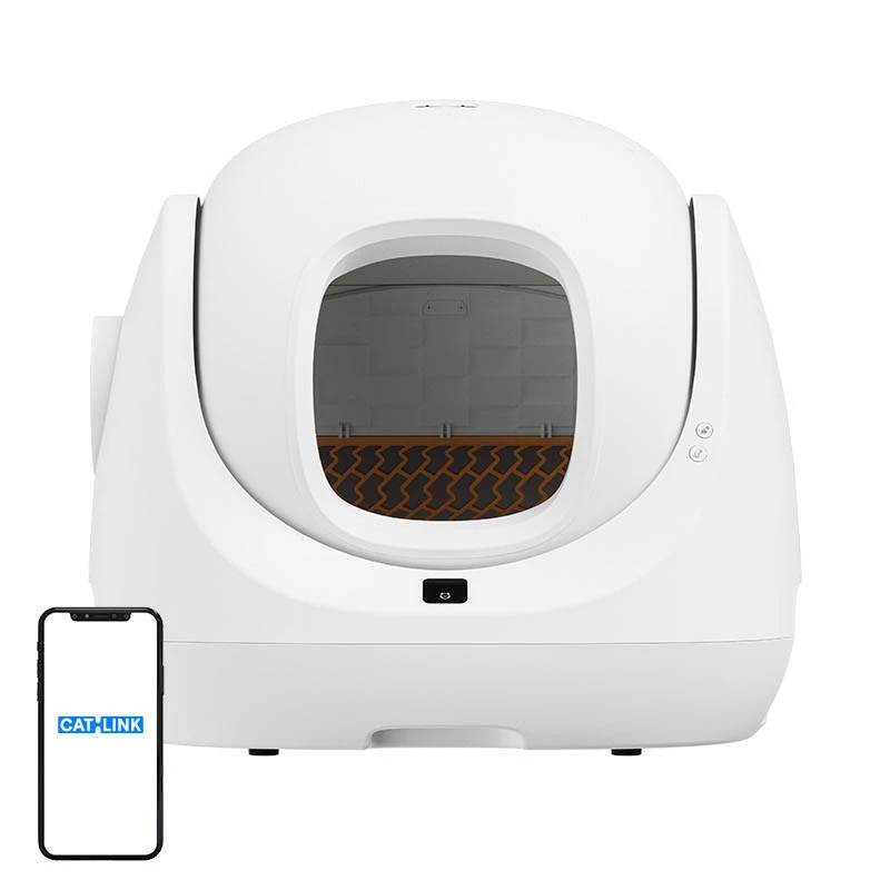 Savaime išsivalantis kačių tualetas Catlink Baymax — baltas, 70 L, 599×533 mm