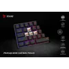 Mechaninė žaidimų klaviatūra SAVIO JuodaOUT X2 PEACH — 61 klavišų 60 % QWERTY, RGB LED, karštasis keitimas, USB Type-A/Type-C, nuimamas laidas