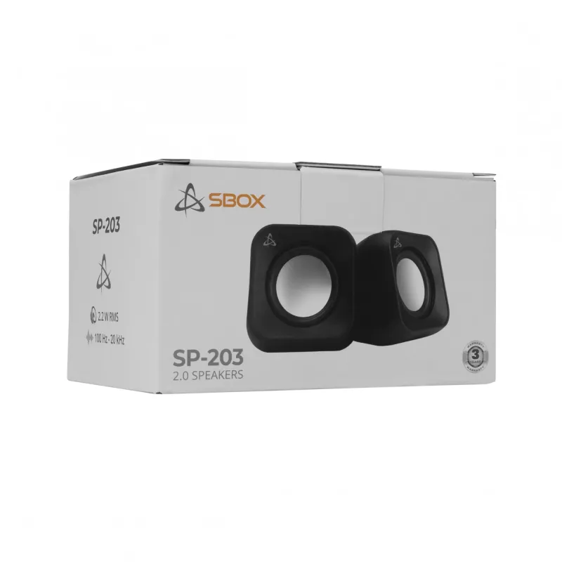 Garsiakalbiai Sbox SP-203 Juoda, 20 W