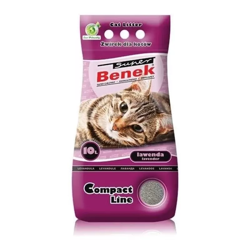 Certech Super Benek Compact Lavender - Kačių kraikas, sulimpantis, 10 l