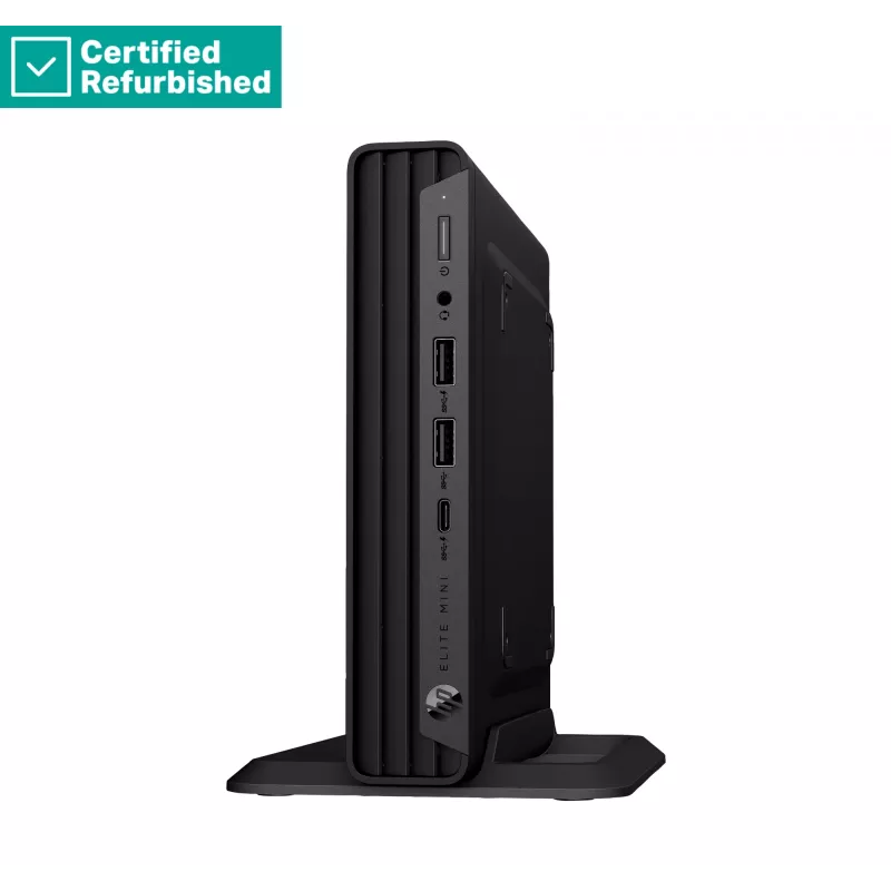 RENEW Sidabrinė HP Elite 800 G9 Mini - i5-14500T, 16 GB, 512 GB SSD, USB pelė, Win 11 Pro, 1 metai
