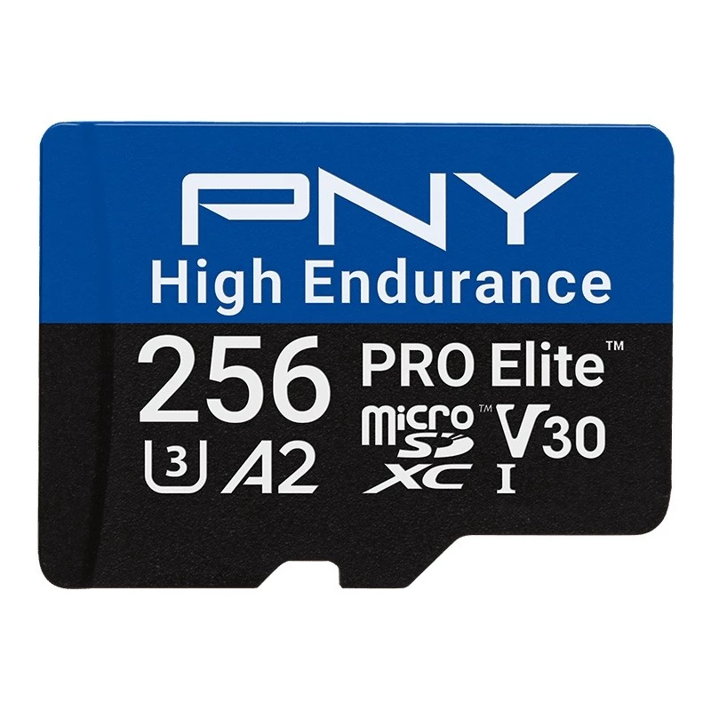 MicroSD kortelė PNY PRO ELITE HIGH ENDURANCE 256GB UHS-I U3 - 256 GB, UHS-I, U3, High Endurance