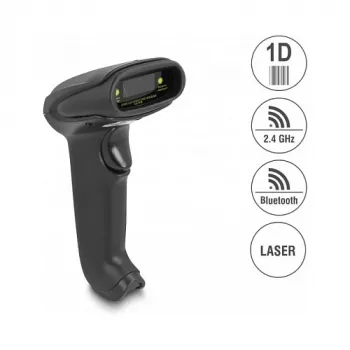 Rankinis brūkšninių kodų skaitytuvas DeLOCK 90564 1D lazerinis Bluetooth USB