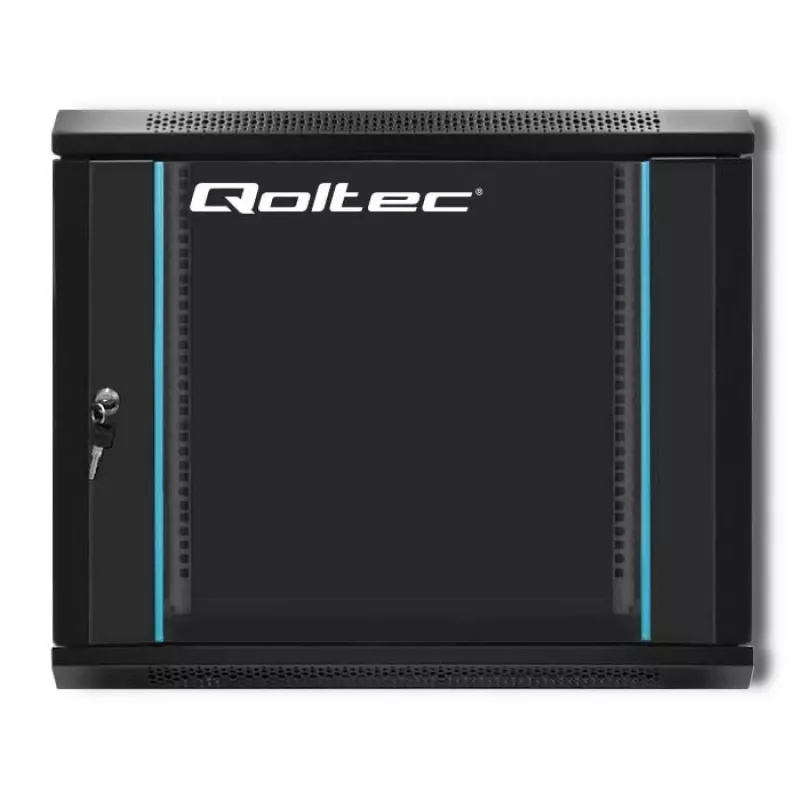 Tinklo stovas QOLTEC 9U modelis 54466 — atviro rėmo 9U serverių / stovo tvirtinimo spinta