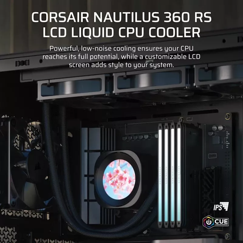 Kompiuterio aušintuvas Corsair Nautilus 360 RS 12 cm 2100 RPM Juodas