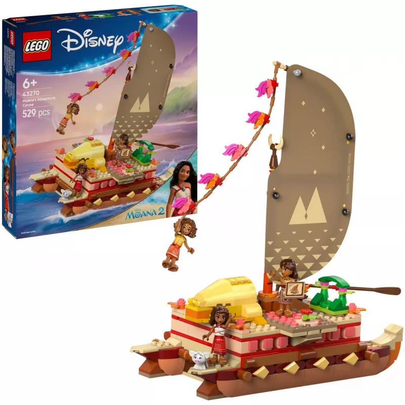 LEGO 43270 Bricks & Blocks set — 529 elementai, 3 minifigūrėlės, 260×120×220 mm, 0.198 kg, sidabrinis